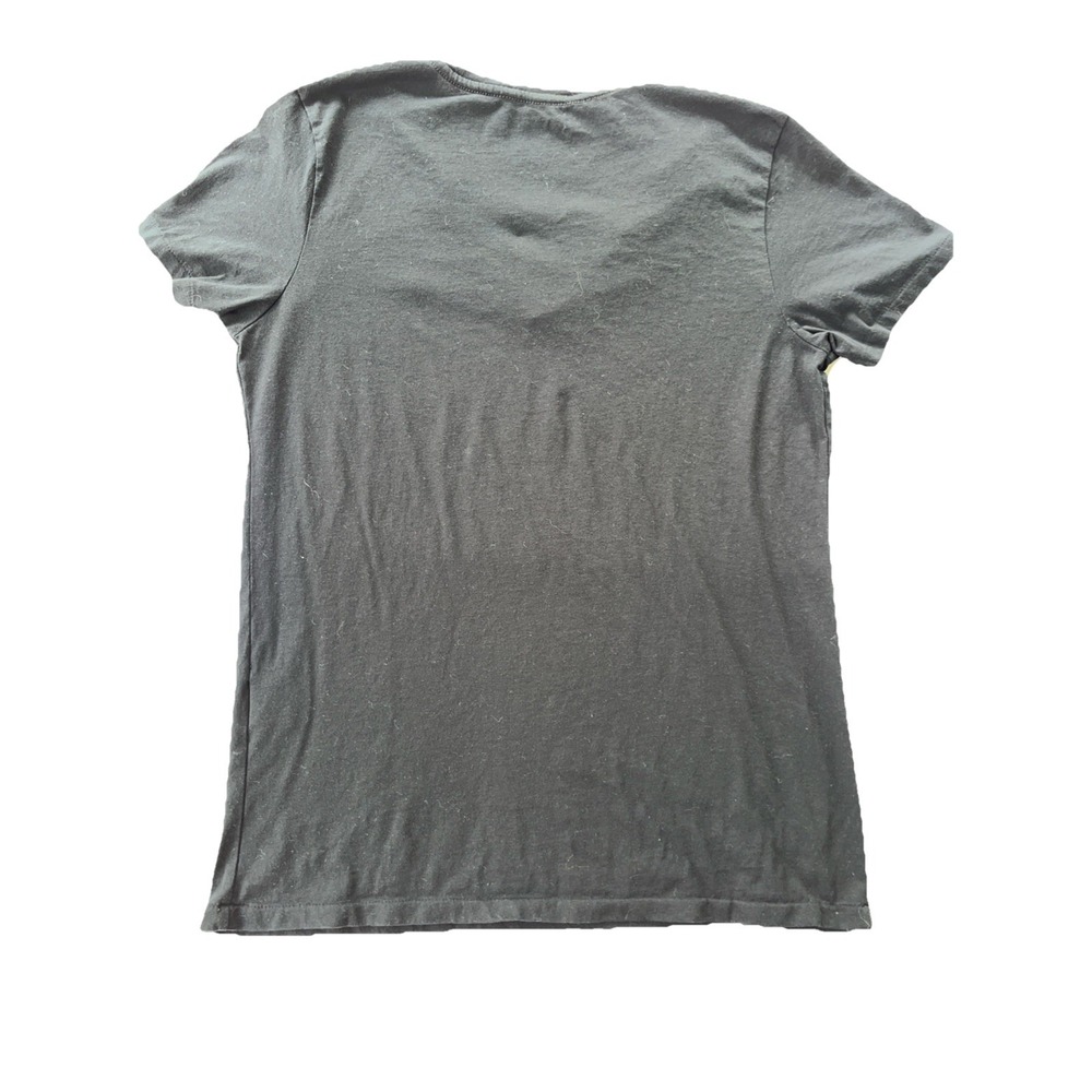 Ralph Lauren Sport Womens Black Pima Cotton V-Neck Short Sleeve T-Shirt Size L - Picture 6 of 6